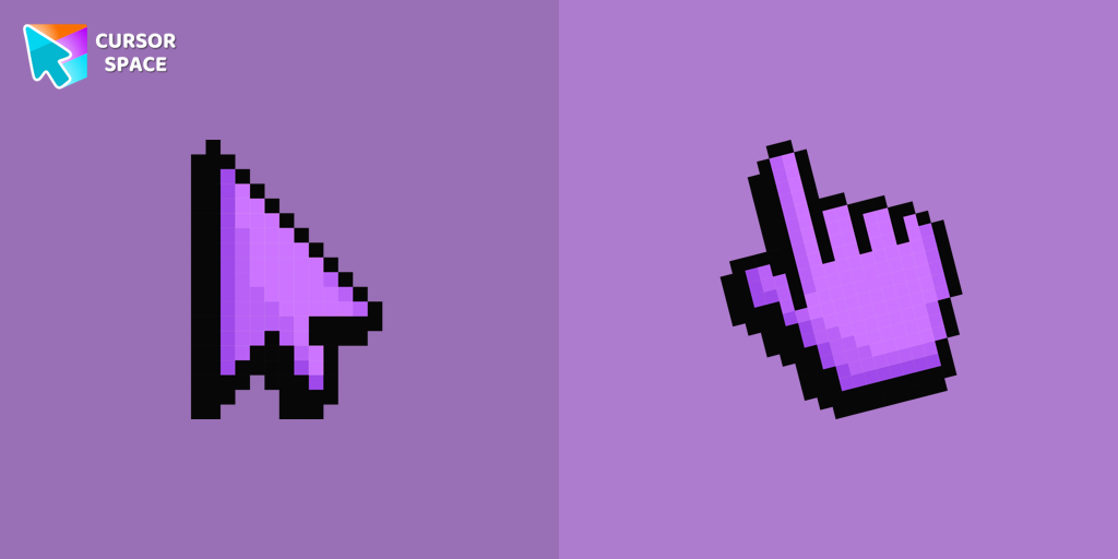 Custom Cursor Default Purple Pixel For Chrome